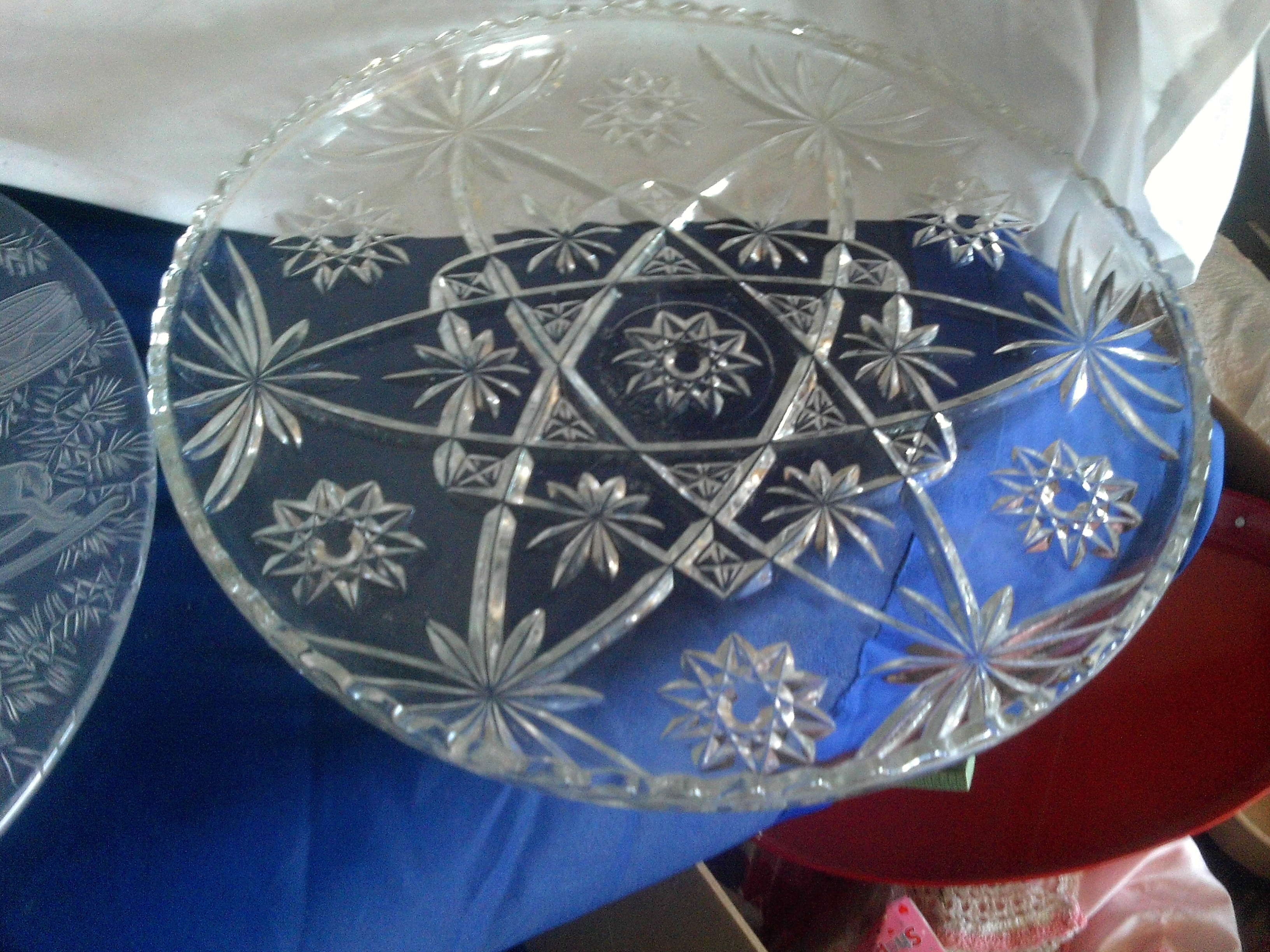 large round platters