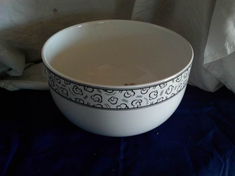 big glass popcorn bowl