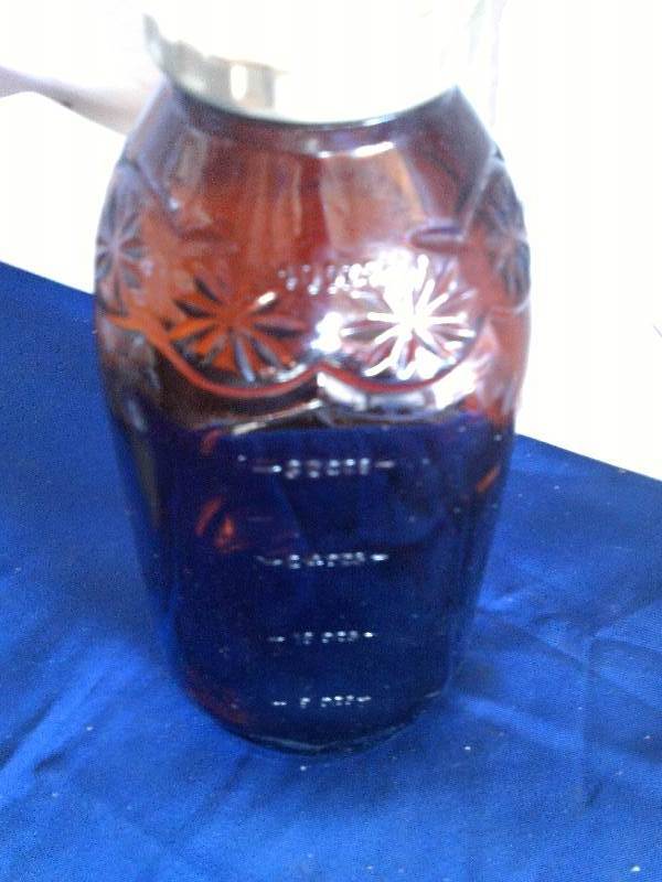 2 vintage glass jars