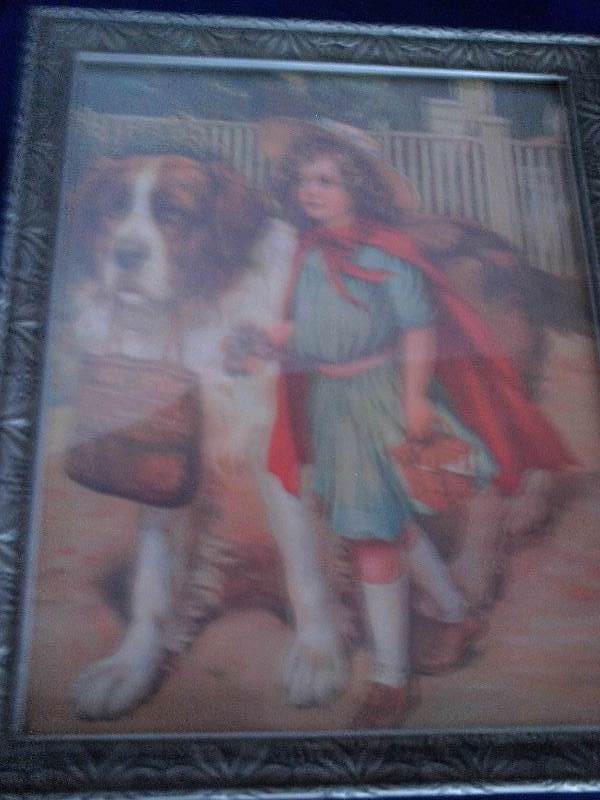 vintage st berard and girl picture