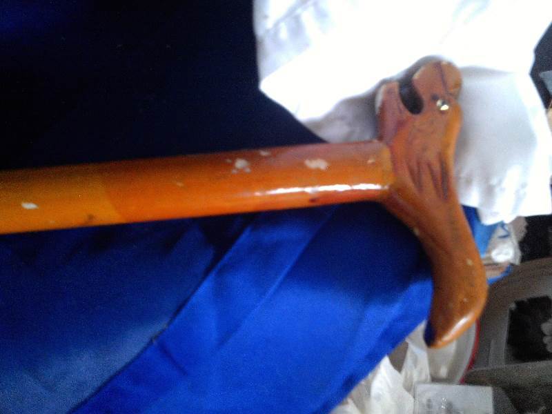 wooden cane