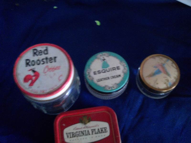 vintage jars and tins
