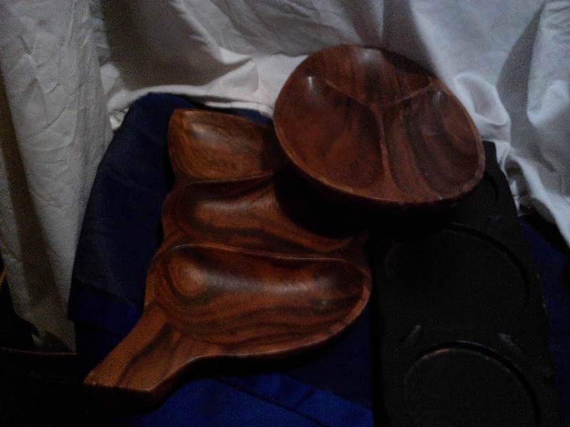 vintage wooden trays