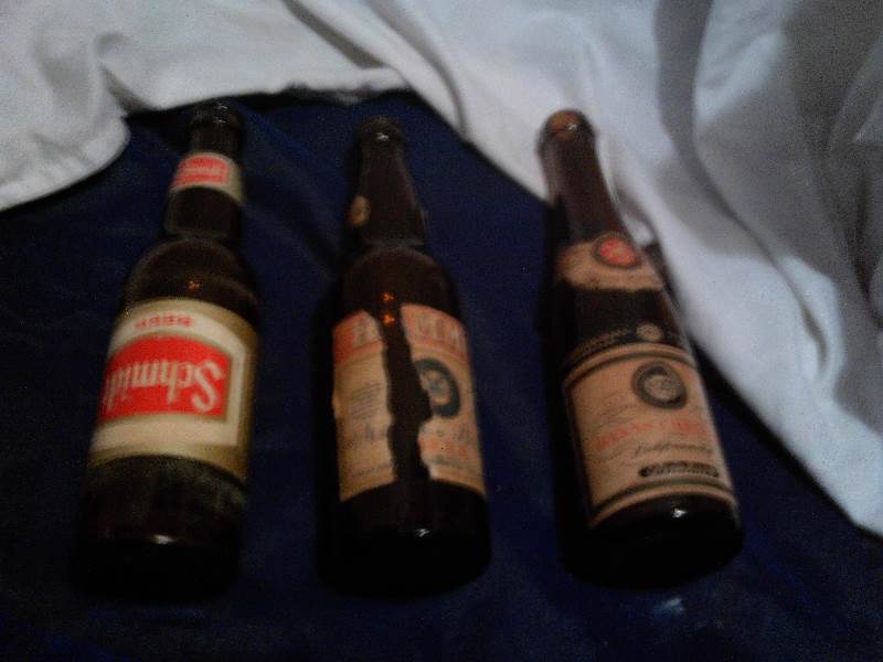3 vintage bottles