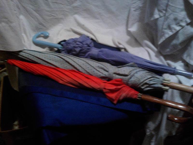 3 vintage umbrellas