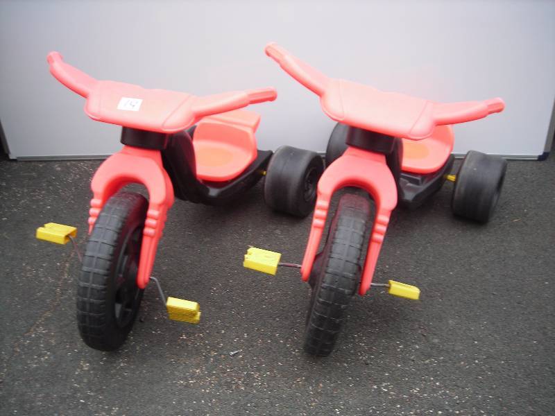 2- Plastic Trikes