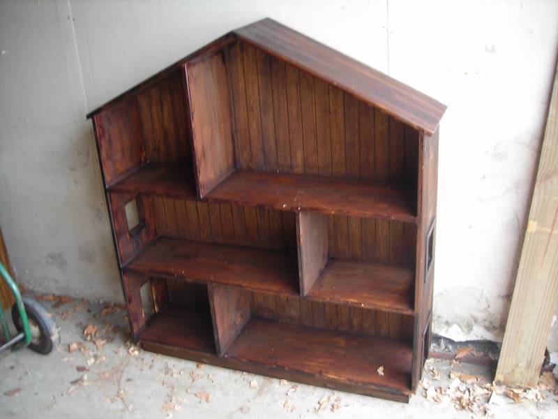Hand Crafted Pine Doll House 47 Wide x 50 Tall x 11 Deep