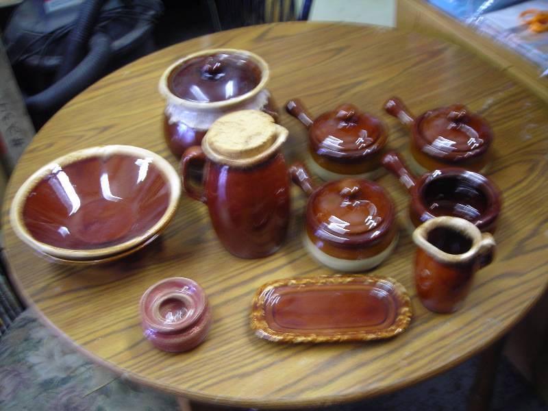 Lot Of Glazed Dishes