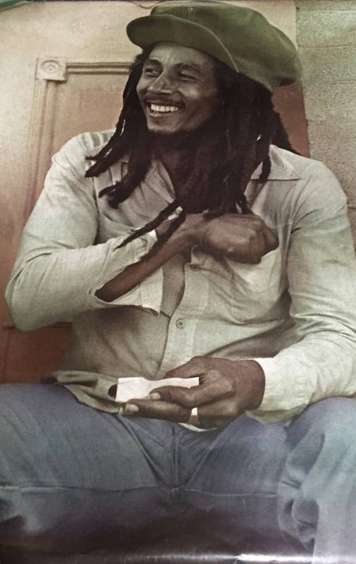Very large vintage poster of Bob Marley