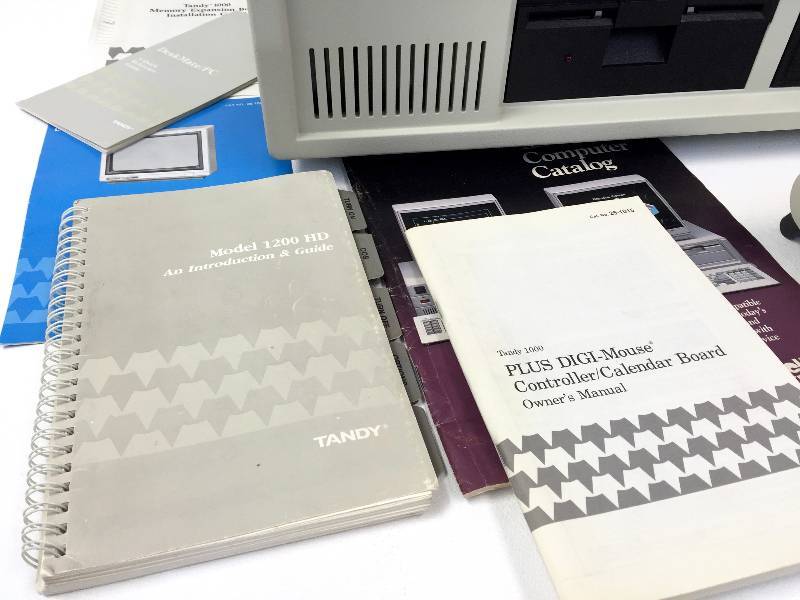 Vintage Tandy Computer System Complete with all Original booklets, instructions & boxes