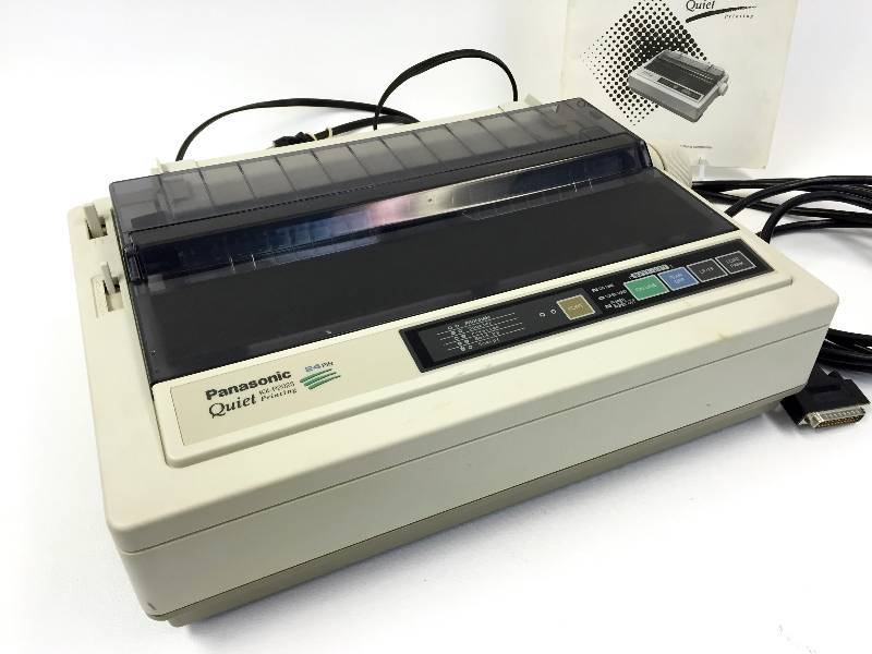 Vintage Panasonic dot matrix printer with operational instructions original everything