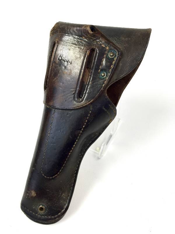 Civil war era pistol holster US Calvary with regiment identifiers.