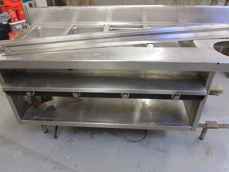 lot 10 image: 4-Bin Steam Table