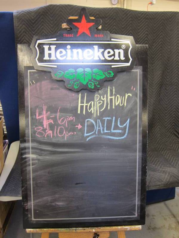 lot 12 image: Heineken Chalk Board