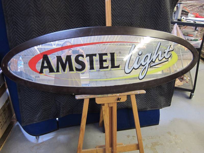 lot 16 image: Amstel Light Beer Sign