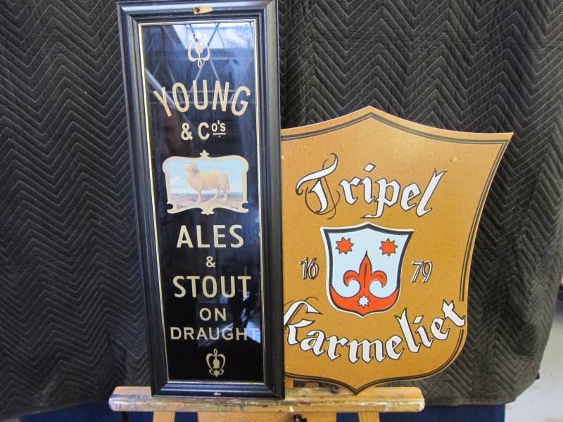 lot 19 image: Pair of Beer Signs
