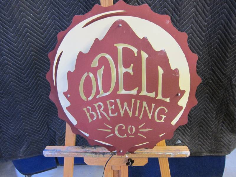 lot 20 image: Odell Brewing Light-up Sign