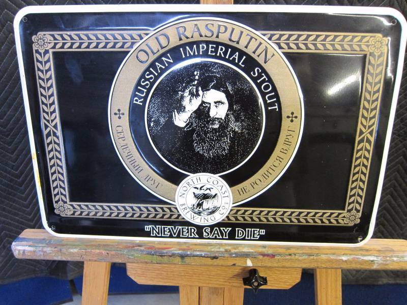 lot 25 image: Old Rasputin Beer Sign