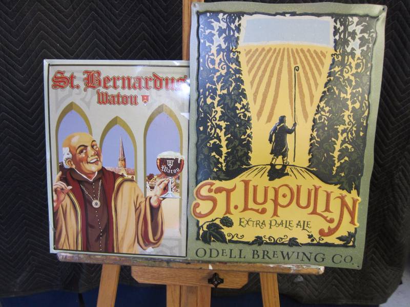 lot 26 image: Pair of Beer Signs