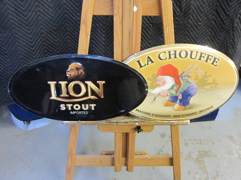 lot 29 image: Pair of Beer Signs