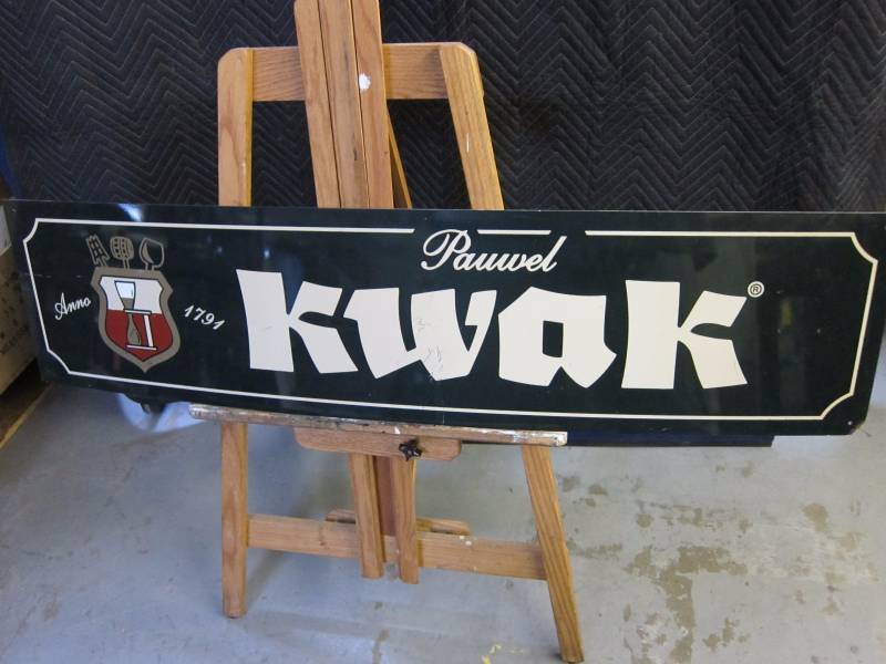 lot 31 image: Kwak Beer Sign