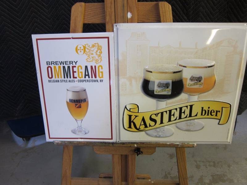 lot 32 image: Pair of Beer Signs