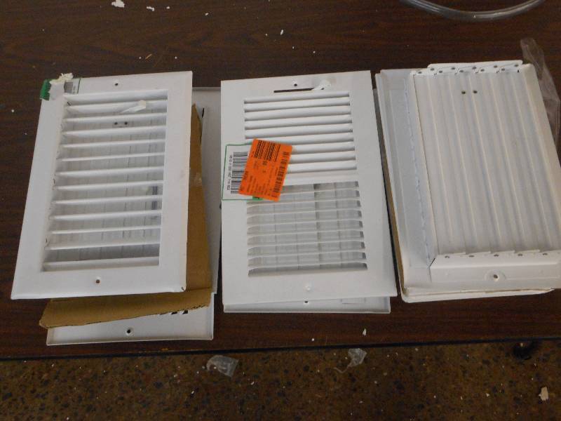 (8) 10 X 6 HEAT REGISTERS