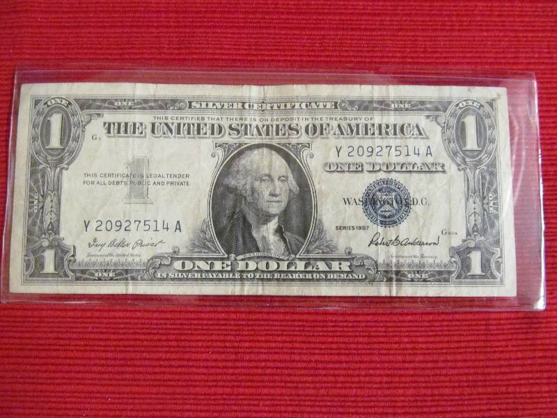 lot 107 image: Silver Certificate