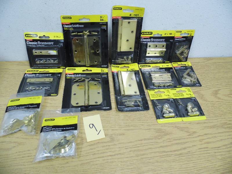 Stanley Hinges, Braces, Sash Locks