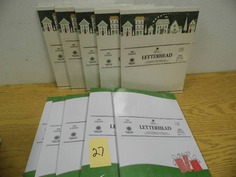 10 Packs of Christmas Letterhead