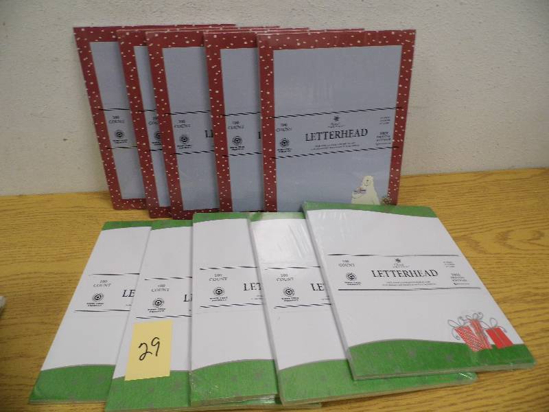 10 Packs of Christmas Letterhead