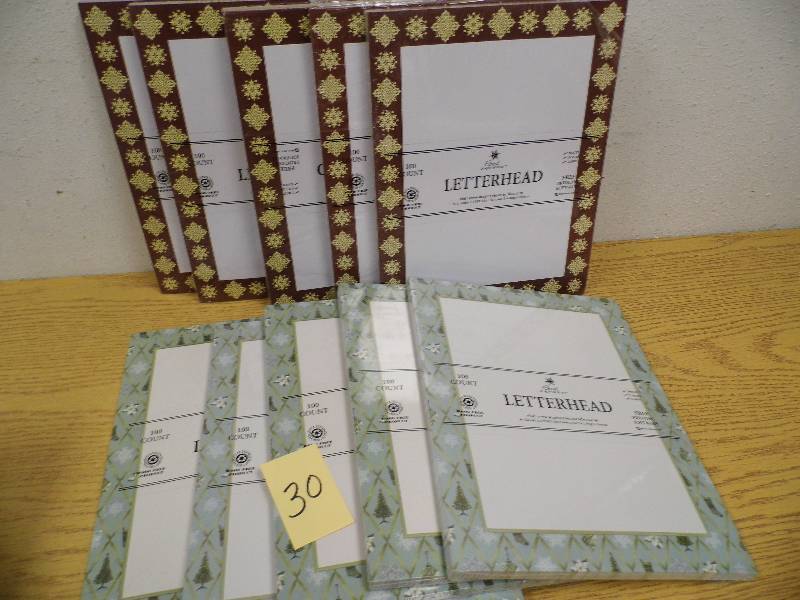 10 Packs of Christmas Letterhead