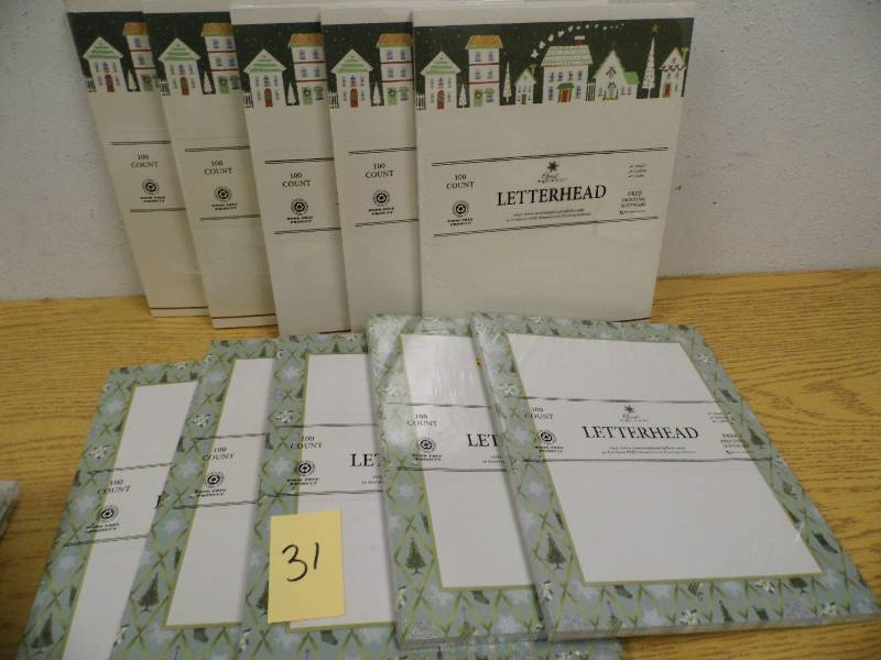 10 Packs of Christmas Letterhead