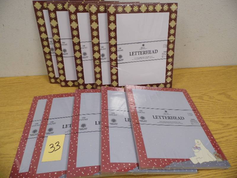 10 Packs of Christmas Letterhead