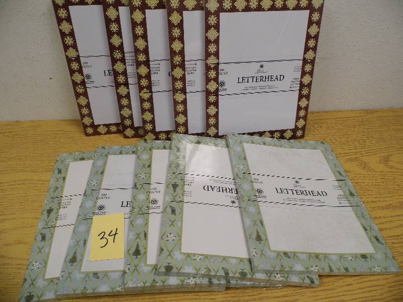 10 Packs of Christmas Letterhead