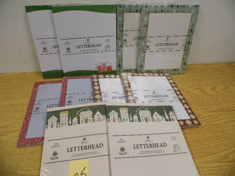 10 Packs of Christmas Letterhead