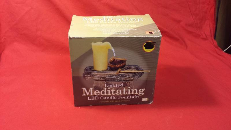 Lighted Meditation LED Candle Fountain