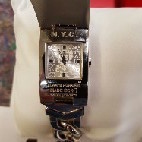 lot 18 image: Marc Ecko Mens Better Off Dead Skull ID Bracelet Watch