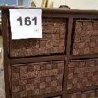 lot 53 image: Honey-Can-Do 6-Drawer Storage Chest Brown