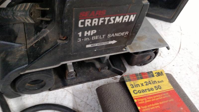 Craftsman 1 hp, 3 Belt Sander, Wor...