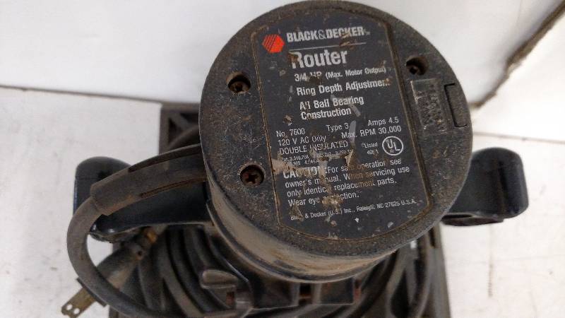 Black & Decker 34 hp. Router with ...