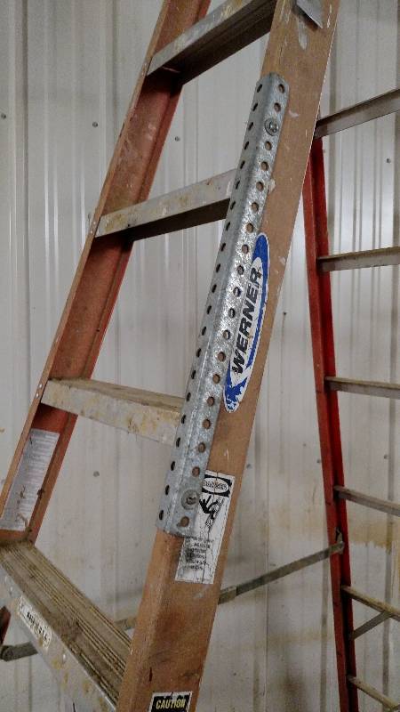 Werner 10 Fiberglass Step Ladder, ...