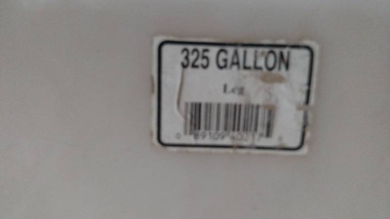 325 Gallon Poly Tank...