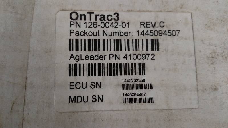 lot 411 image: AG Leader OnTrac 3 Tractor Navigati...