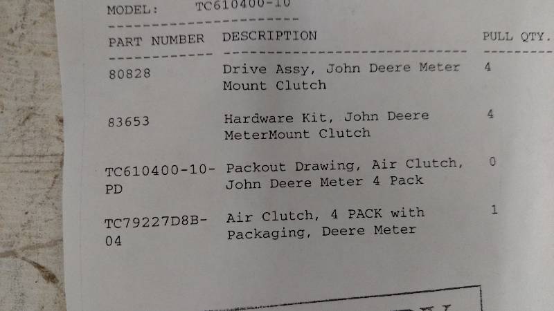 lot 422 image: Trimble Tru-Count Air Clutch 4-Row ...