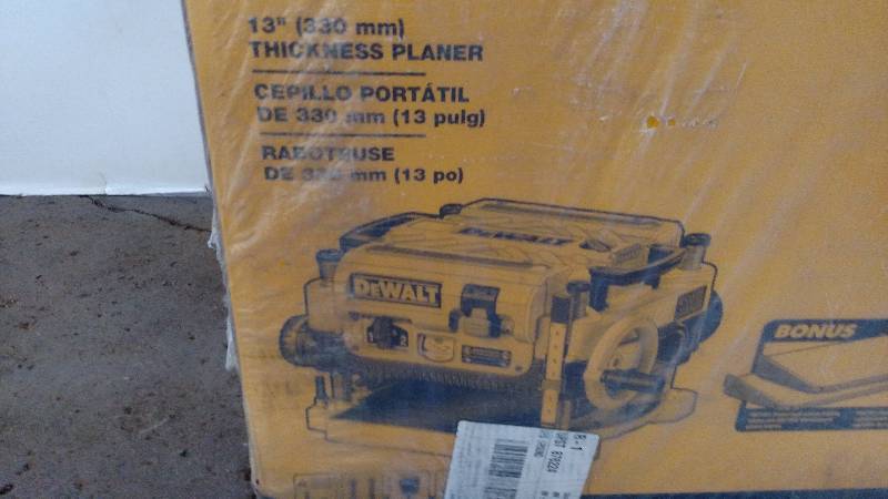 lot 430 image: Dewalt 13 Wood Planer, New...