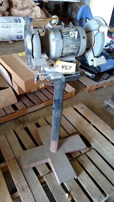 lot 457 image: Craftsman 8 Pedestal Grinder, Work...