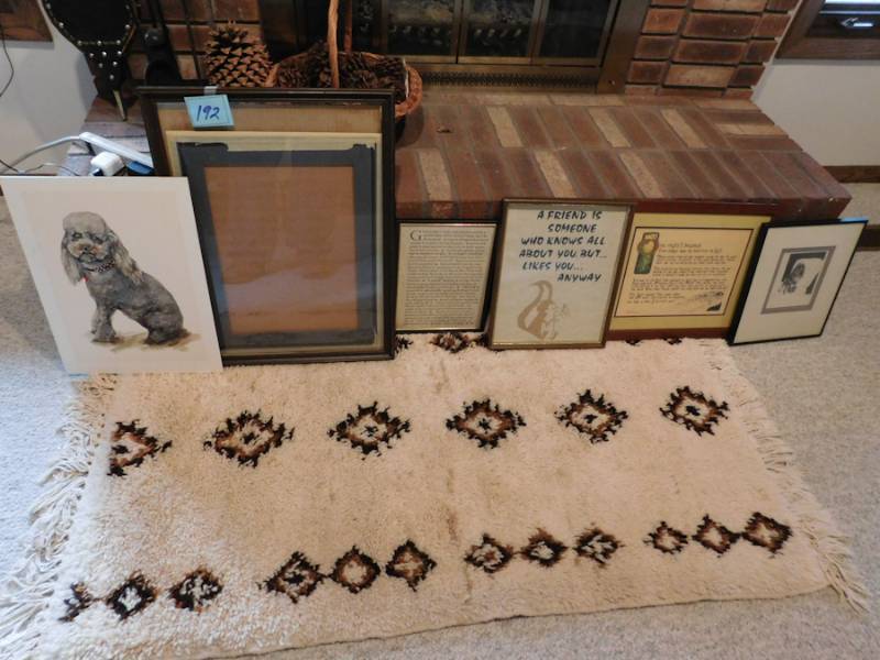 lot 192 image: Framed artwork please see photos