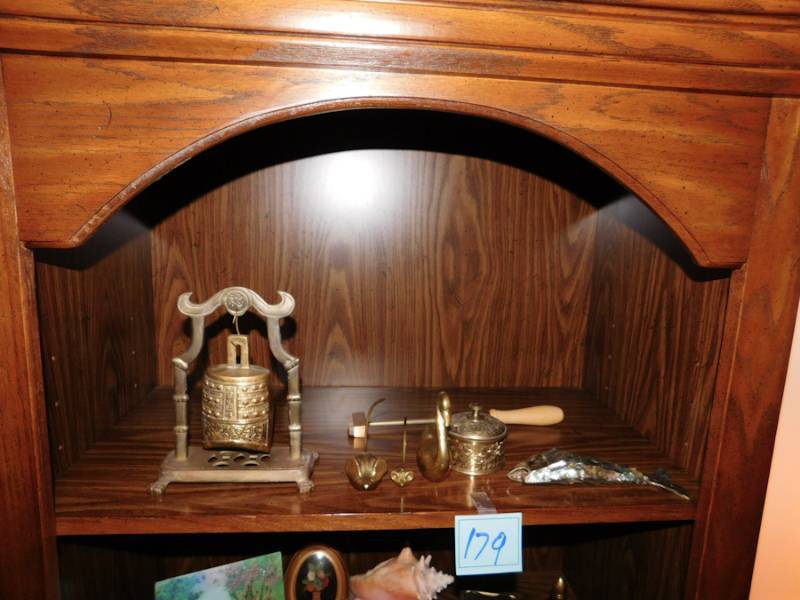 lot 179 image: lot of collectible brass  decorative items please see photos