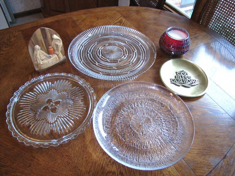 lot 60 image: glass platters & more